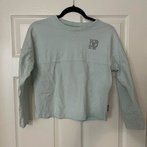 Disney Park Arendelle Aqua Sparkle Glitter Spirt Jersey Walt Disney World Kid XL
